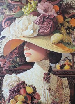 chapeau à fleurs | Florence sur Studio des Fleurs