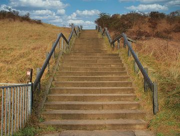 Die Treppe zum Slufter Texel von Jose Lok