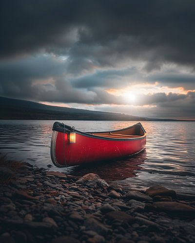 Boot wachtend op het water