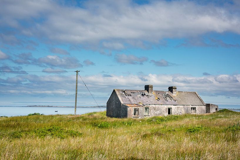Altes Cottage an der Küste Irlands von Bo Scheeringa Photography