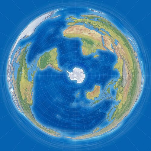 World Map, Penguin Projection