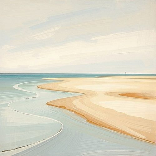 Het strand en de noordzee ameland.