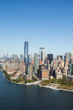 Manhatten Skyline vanuit een helikoper van Marlot Bakker