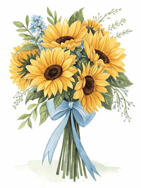 Sunny Sunflower Bouquet by Artistic