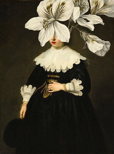 Behind the geraniums by Mirjam Duizendstra