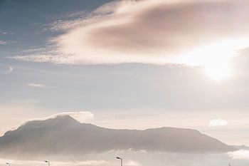 Impression d'art abstraite lever de soleil en France