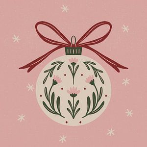 Globe de fleurs de Noël