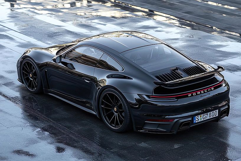 Black Porsche 911 GT 3 by PixelPrestige