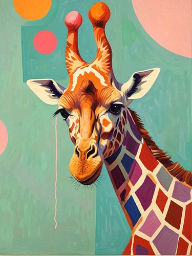 Portret van een giraffe
