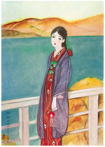 Sudō Shigeru - Rode Camellia van Peter Balan