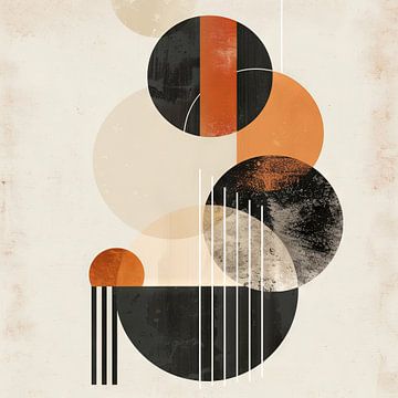 Geometrische harmonieën in kleuren van Poster Art Shop