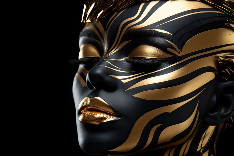 Femme avec de l'or par Bert Nijholt