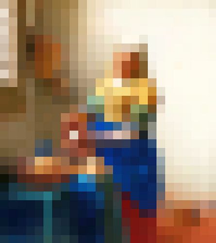 Het Melkmeisje - the Blocks on Blocks Edition by Marja van den Hurk