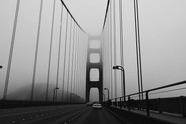 Drive On Golden Gate Bridge by Walljar