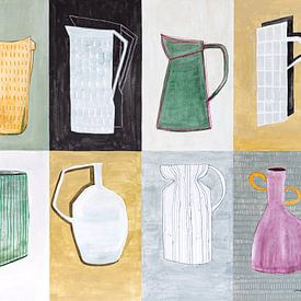 Figurative jugs and vases by Carmen de Bruijn