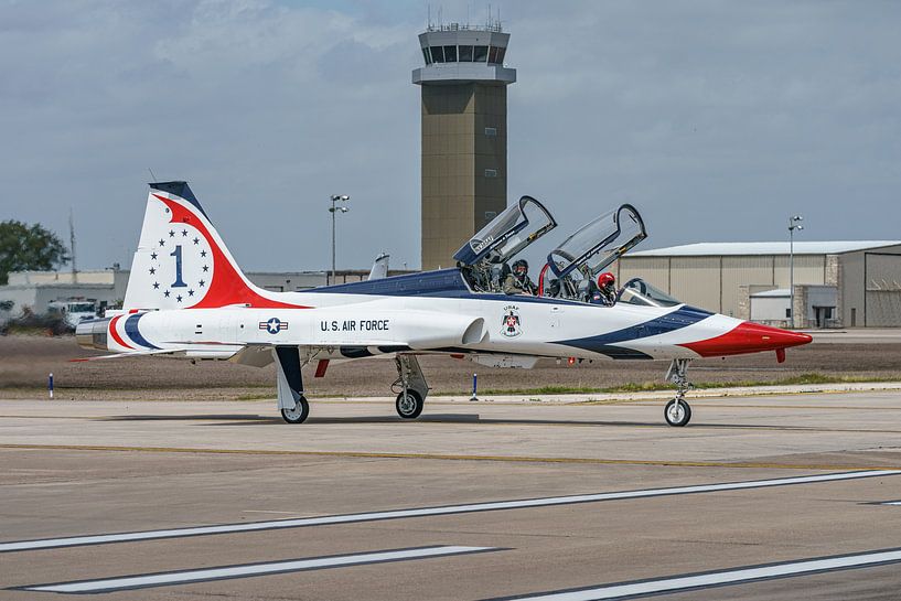 Northrop T-38 Talon in Thunderbirds colours. by Jaap van den Berg