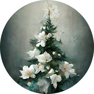 Bloemrijke kerstboom van Treechild