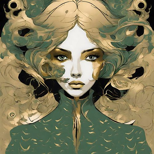 Golden Power Porträt