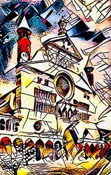 Kandinsky ontmoet Londen #6 van zam art