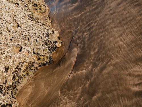 Abstract patroon op het strand #3