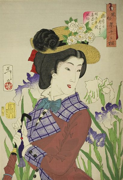 Tsukioka Yoshitoshi - In The Mood for a Walk (Yuho ga shitaso) von Peter Balan