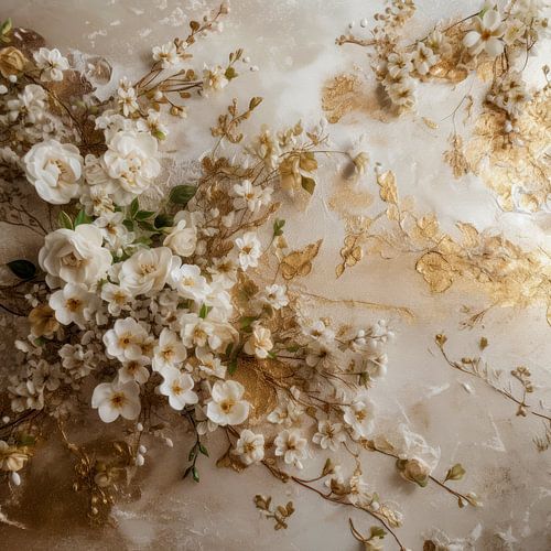 Bloemen Rococo Schilderij