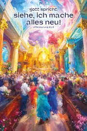 Annual motto 2026 motif Dance in the church by Jonathan Schöps | UNDARSTELLBAR.COM — Visual thoughts about God