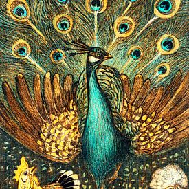 Peacock by Mad Dog Art