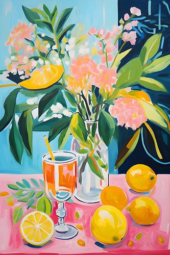 Teinte estivale colorée