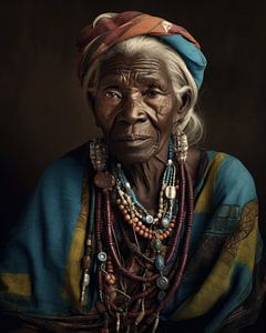 Porträt einer afrikanischen Frau