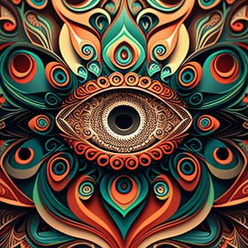 Œil psychédélique sur Vythryd Arts