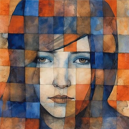 Frau abstrakt