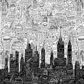 Wandkunst mit typografischen Elementen