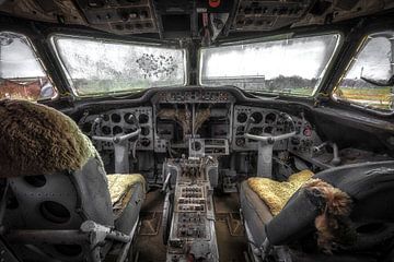 Cockpit d'avion sur Kelly van den Brande