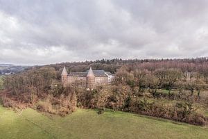 Luchtfoto van de Abdij Sint Benedictusberg in Mamelis van John Kreukniet