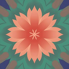 Mandala Tropical – eine Hommage an Burle Marx von Lieke Artworks
