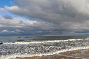 Stürmische Ostsee, Nordstrand Göhren