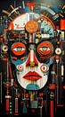 Abstract Kunstwerk 'BIONIC SKULL' van Preet Lambon thumbnail