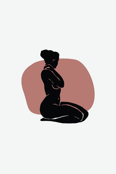 Sitting Stamp by Walljar