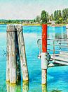 The End Of The Pier Castiglione Del Lago by Dorothy Berry-Lound thumbnail