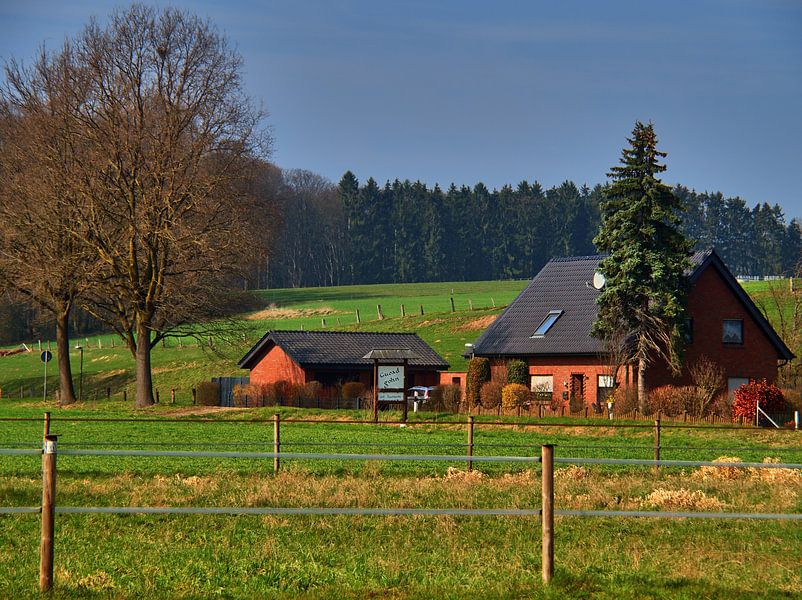 Maison avec des arbres par Edgar Schermaul