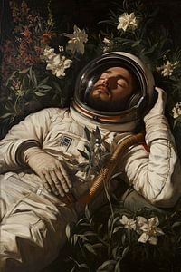 Schlafender Astronaut