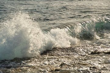 Vagues en Méditerranée sur Tanja Voigt