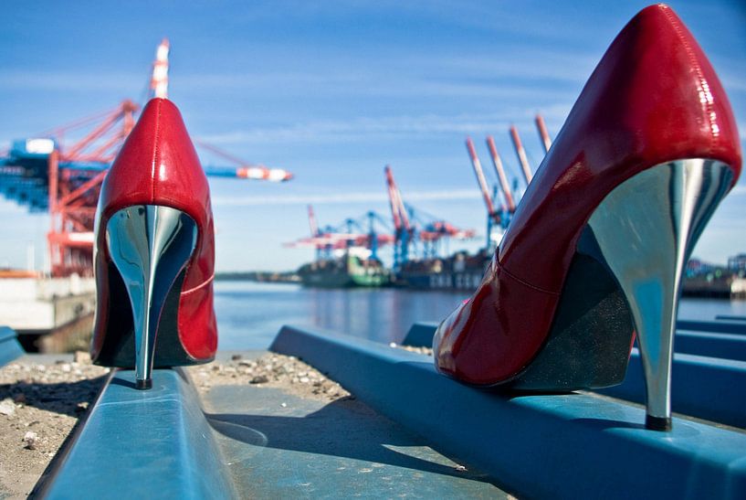 High heels at the harbor by Norbert Sülzner
