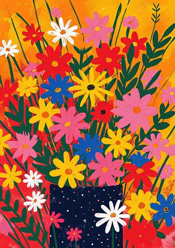 Bouquet, Flowers, Vase