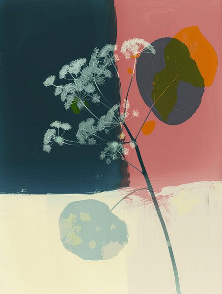 Colourful botanical abstract by Studio Allee