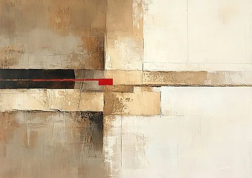 Red Stripe | Red Line Abstract