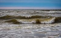 waves in evening light