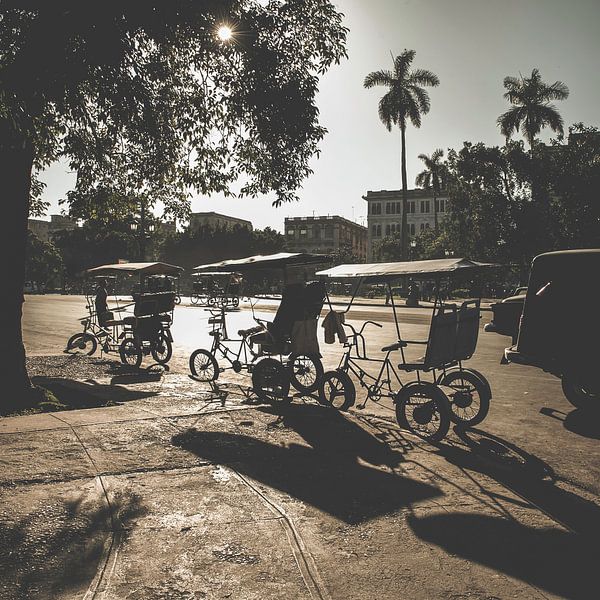 bicycle taxi in Havana Cuba by Emily Van Den Broucke