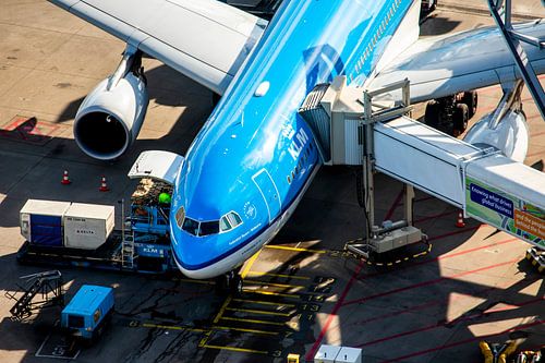 KLM Airbus A330 at the gate